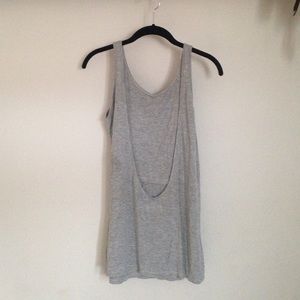 Heather backless tank
