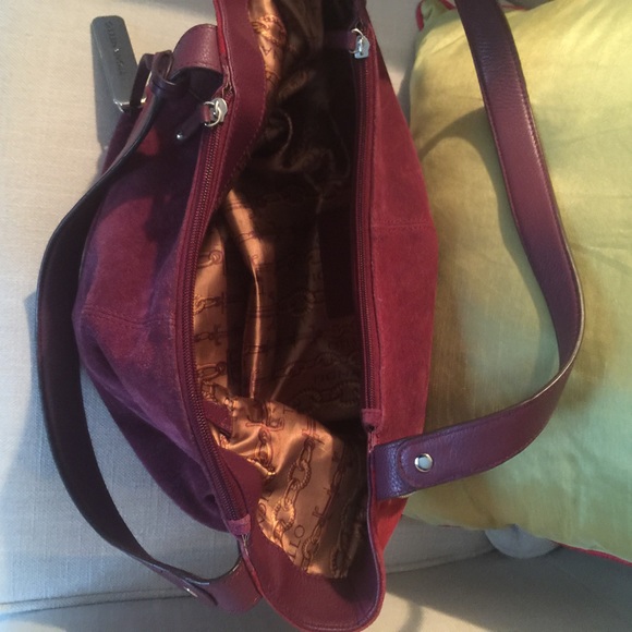 Tignanello Suede Leather Handbag! - Picture 2 of 3