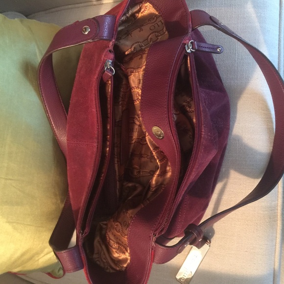 Tignanello Suede Leather Handbag! - Picture 3 of 3