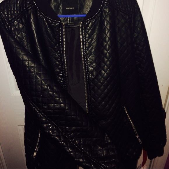 Quilted Leather Bomber