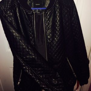 Quilted Leather Bomber