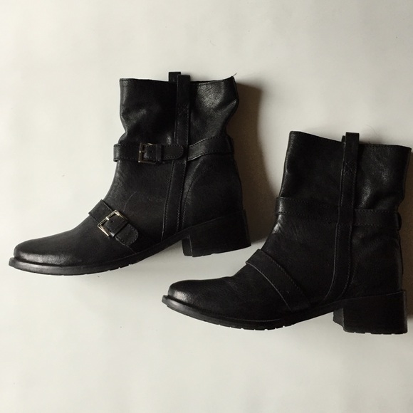 Cole Haan black leather boots