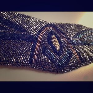 Deena & Ozzy beaded belt. Vintage look.