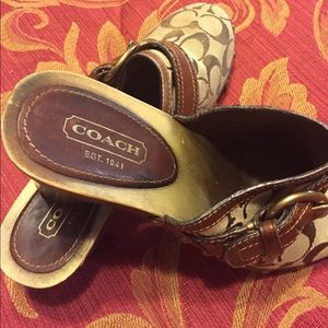 Coach Slip On Mule Shoes