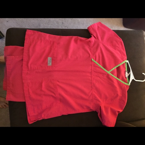Strawberry Urbane scrub set