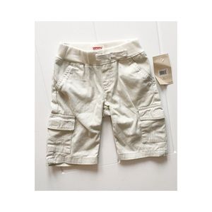 Little boys tan cargo shorts