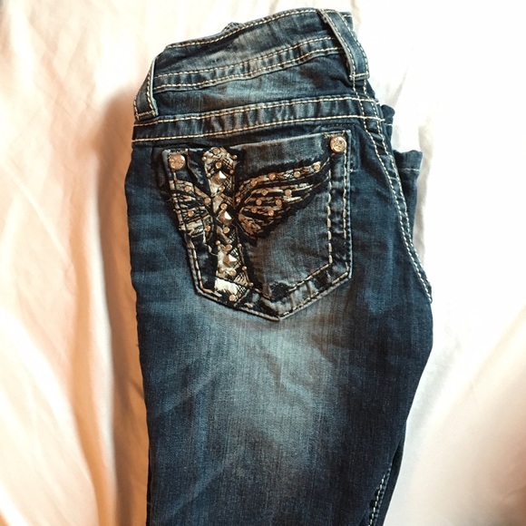 MISS ME boot cut jeans