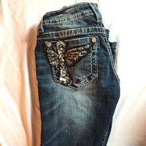 MISS ME boot cut jeans