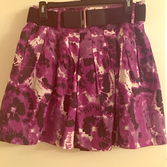 Purple mini skirt