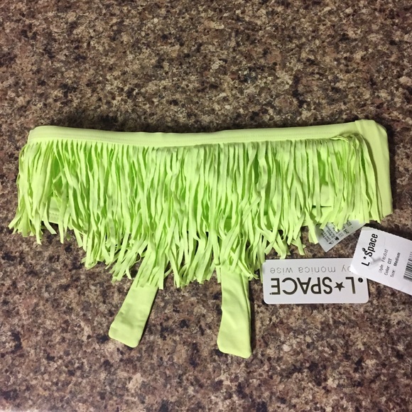 L Space Fringe Bandeau Bikini Top - Picture 3 of 3