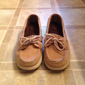 Sperry Angelfish leopard print shoes size 8