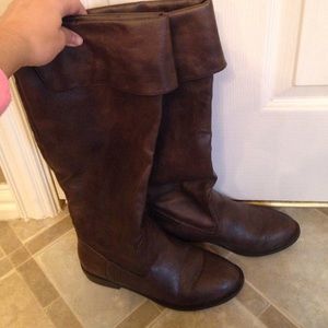 Tall brown boots size 8