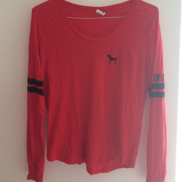 Red VS Pink light weight long sleeve tee