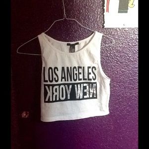 Los Angeles, New York crop tank