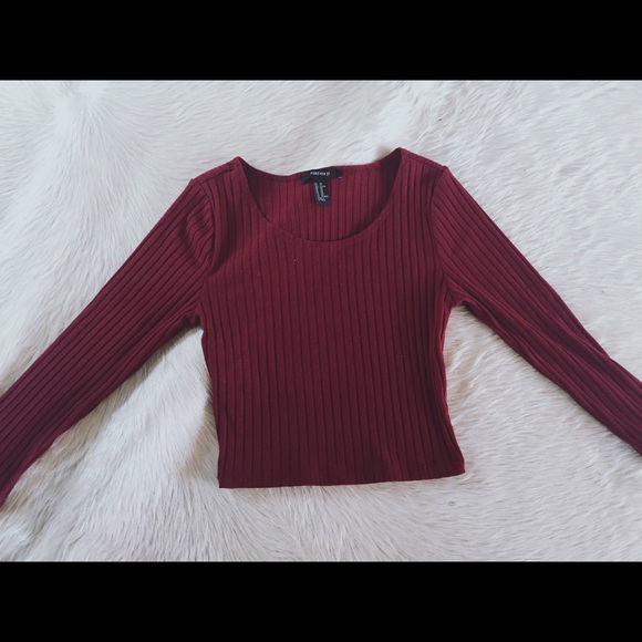 Forever 21 Ribbed Knit Crop Top