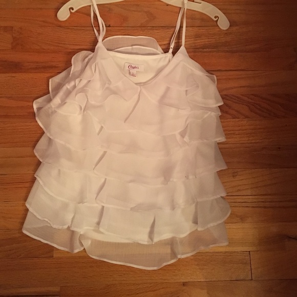 White flowy tank top