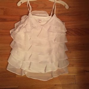 White flowy tank top