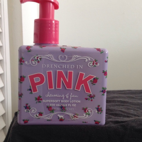 PINK drenched in pink charming and fun lotion