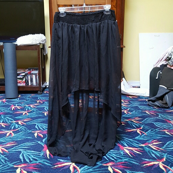 High Low Chiffon Skirt