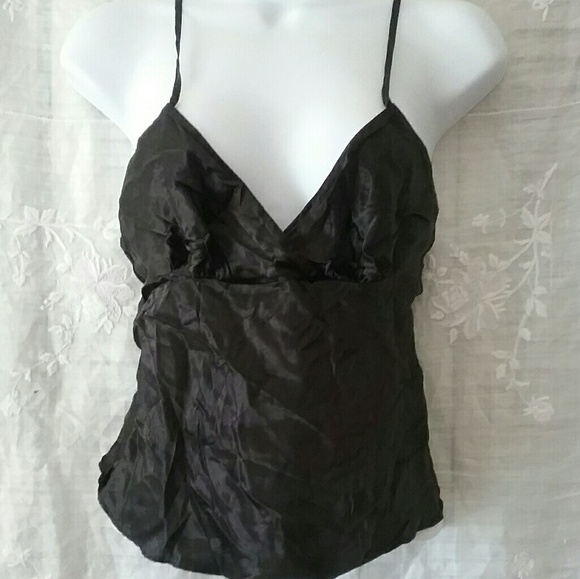 New ! Black Silk Night Slip - Picture 1 of 3