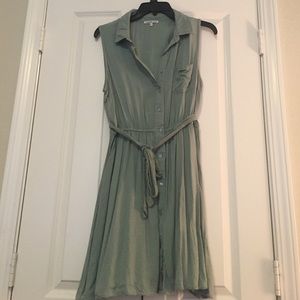 Soft green tshirt dress