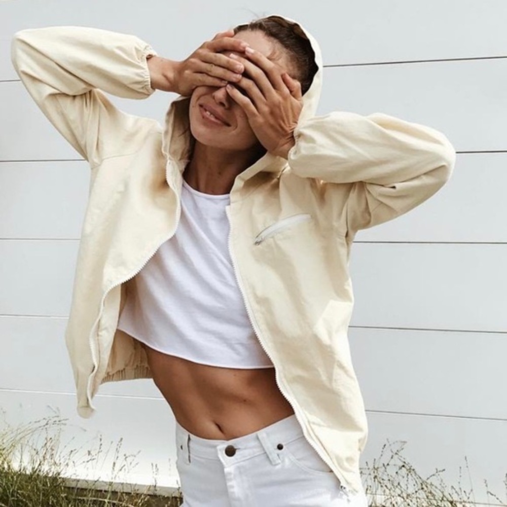 Brandy Melville yellow krissy jacket