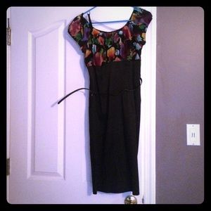 Sexy slimming black pencil dress