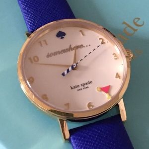 Kate Spade 5 O'Clock Metro Watch - Royal Blue/Gold