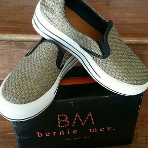 Bernie Mev Bronze Slip On Platform Loafers
