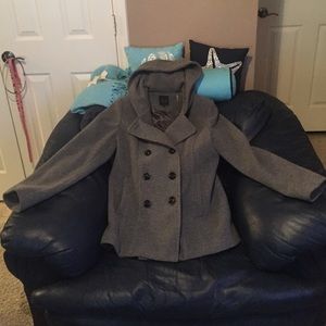 Grey pea coat