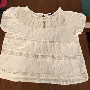 AE white blouse with lace