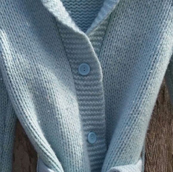 Baby blue wool sweater - Picture 2 of 3