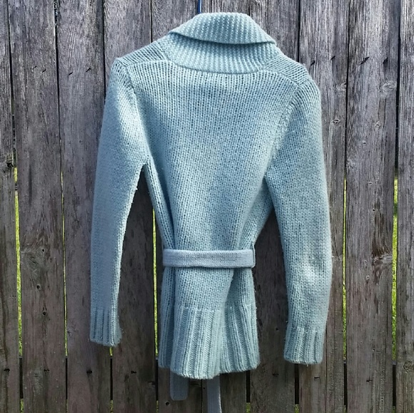 Baby blue wool sweater - Picture 3 of 3