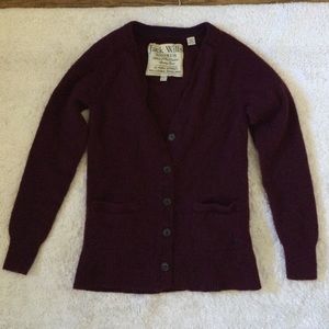 Jack Wills Knitwear Burgundy Cardigan
