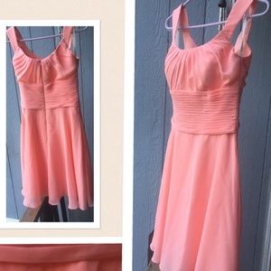 Coral short dress