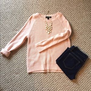Light pink slouchy sweater