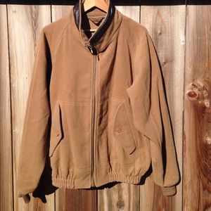 Yves Saint Laurent BF coat with leather