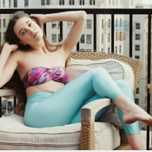 American Apparel Blue Hologram Leggings XS