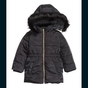 H&M Black Padded Jacket - Size 5/6 (GIRLS)