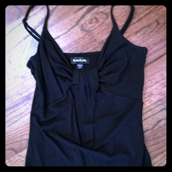 Bebe black camisole top