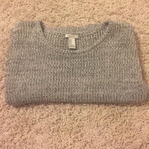 Oversized knit sweater