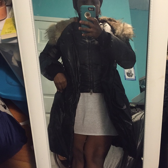 WOMENS KNEE LENGTH MACKAGE DOWN COAT - Picture 4 of 4