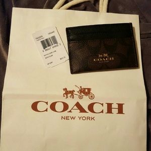 Authentic COACH card holder