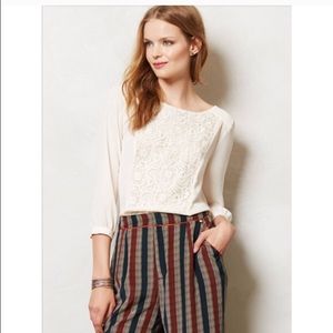 Anthropologie "Lace Folio" top by Maeve