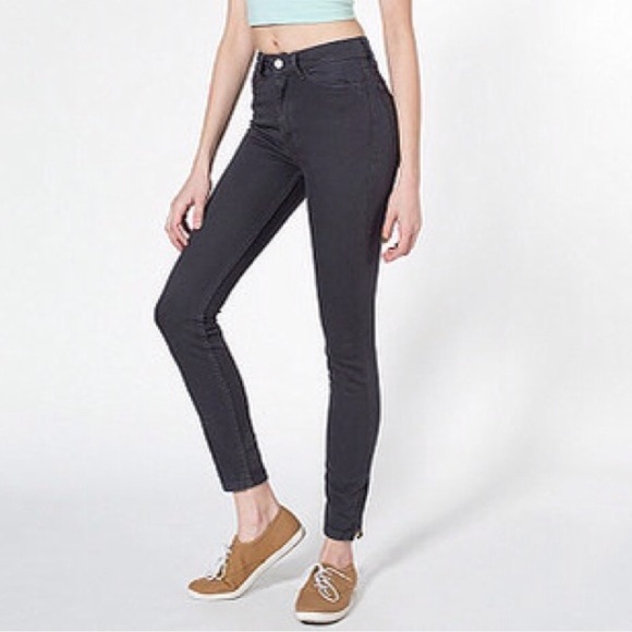 American Apparel Stretch Bull Side Zip pants