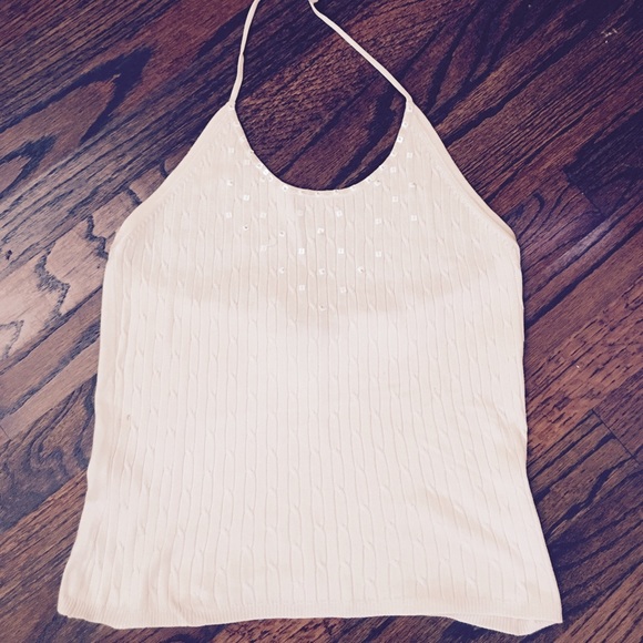 The Limited Silk Halter Top