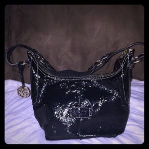 THE SAK BLACK PATENT HANDBAG