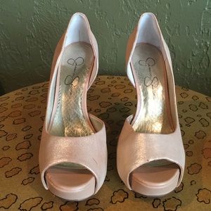 Rose gold Jessica Simpson heels