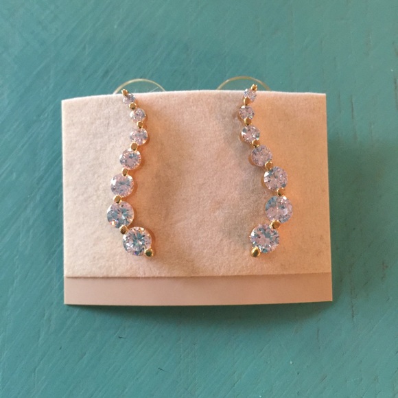 Cubic Zirconia earrings. Never worn