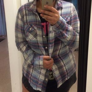Plaid button down